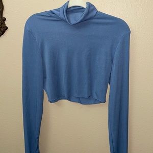 Juniors long sleeve, turtle neck blouse